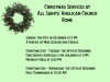 Service of Nine Lessons and Carols at All Saints' in Rome