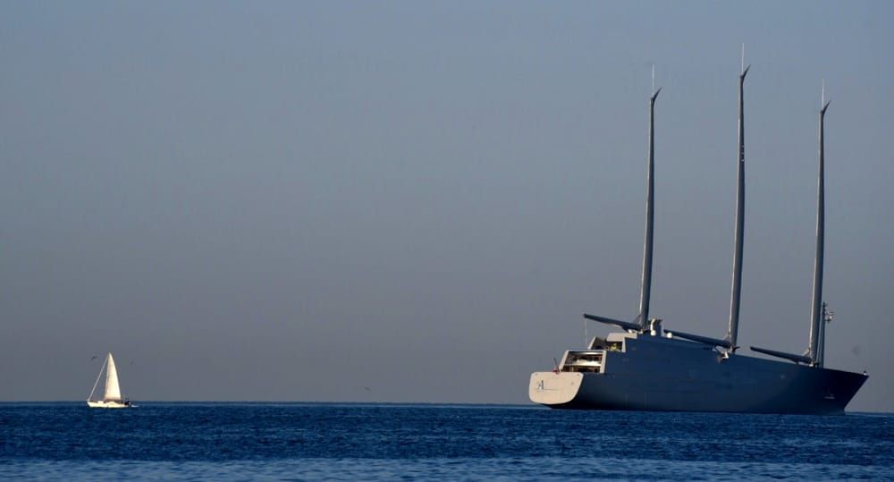 superyacht in rome