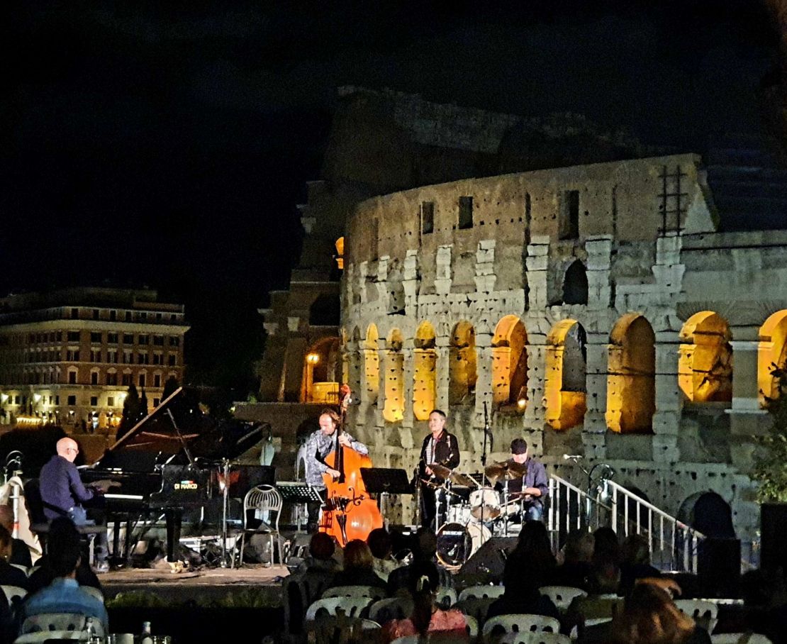 Rome jazz concerts under the stars with Colosseum view