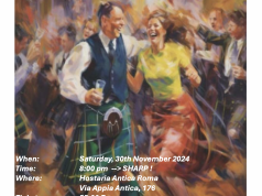 St Andrew's Ceilidh on 30th November, 2024