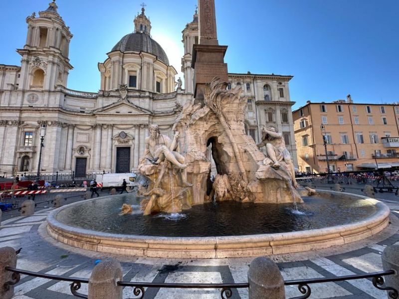 Climate activists turn famed Rome fountain black Wanted in Rome