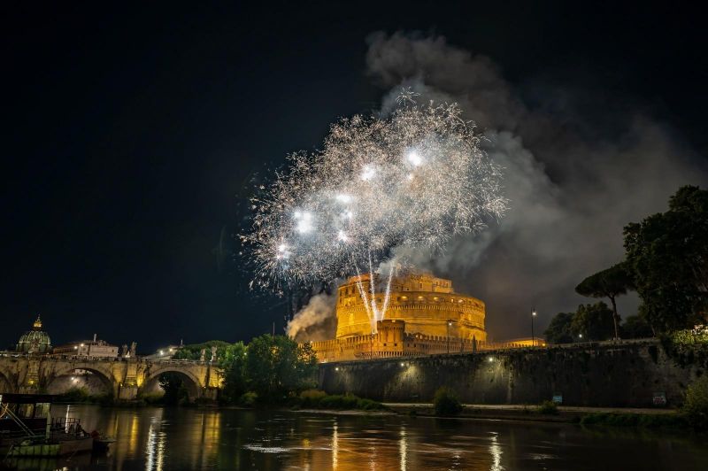 Rome’s Fireworks Spectacular Illuminates the City for Holiday