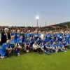 Italy's politicians and singers battle it out in charity football match